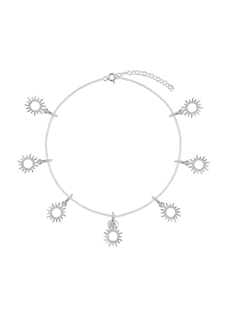 Bratara de picior din argint - Mon Soleil - Argintiu