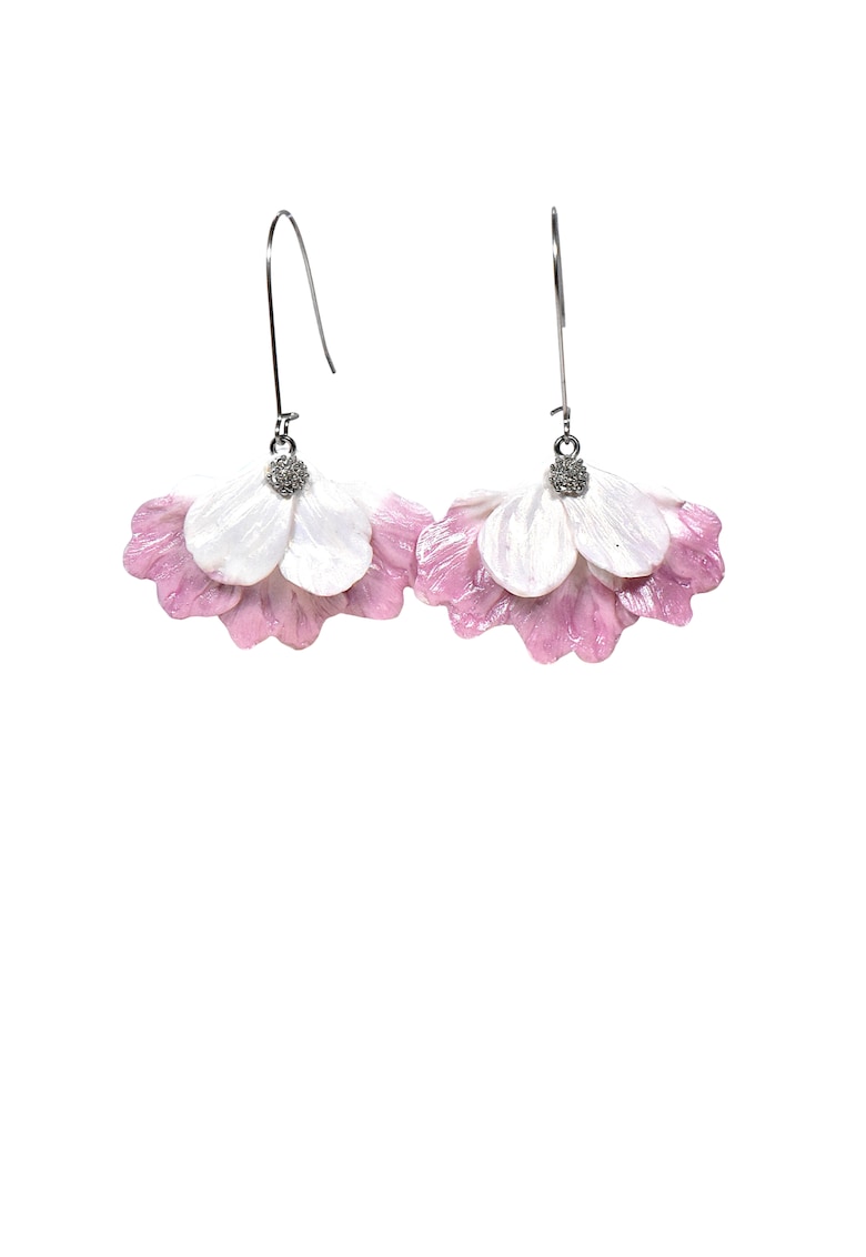Cercei Sidonia - Alb/Roz/Argintiu