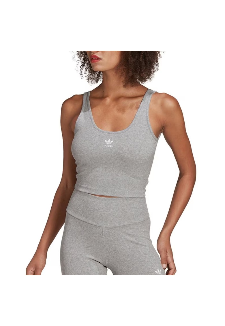 Maiou sport  gri - bumbac/viscoza/elastan - pentru femei - design modern - pentru fitness -