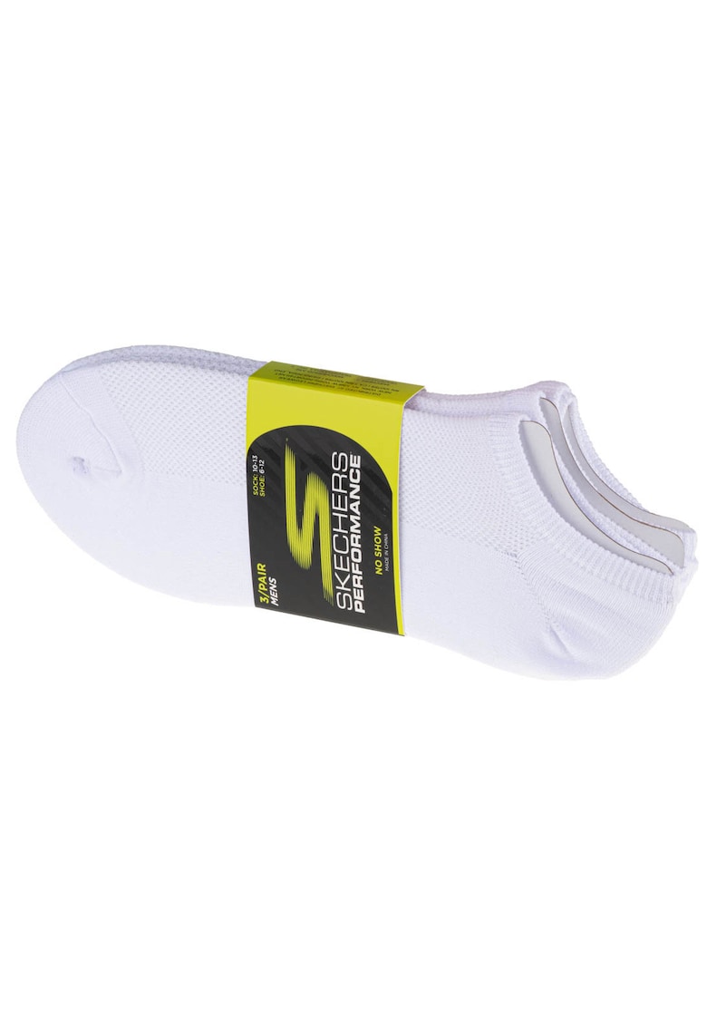 Set sosete - 3pk No Show Stretch Socks S101715-WHT - Alb - 41-46 - 3 buc