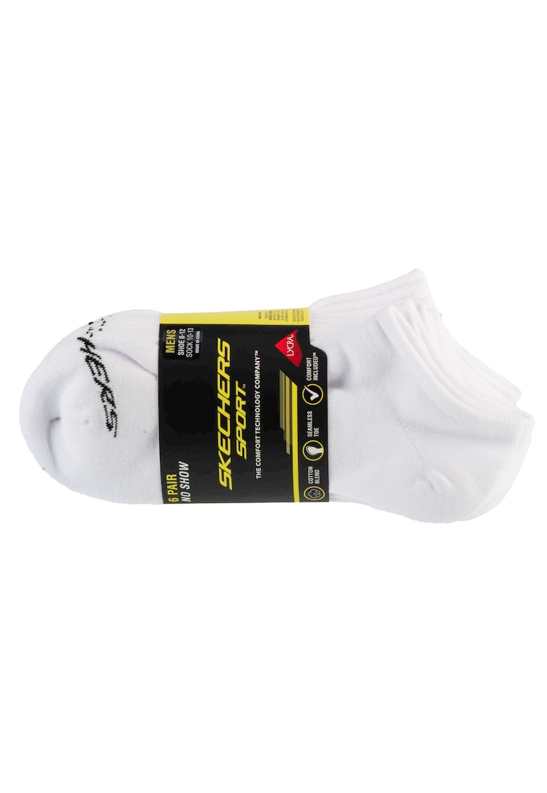 Set sosete - 6pk Men Mn Cotton Nshw Socks S117809-WHT - Alb - 41-46 - 6 buc