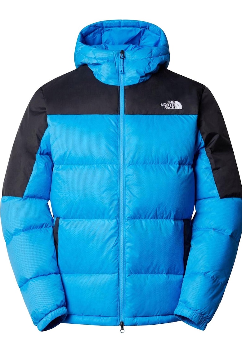 Geaca de iarna cu umplutura de puf si model colorblock