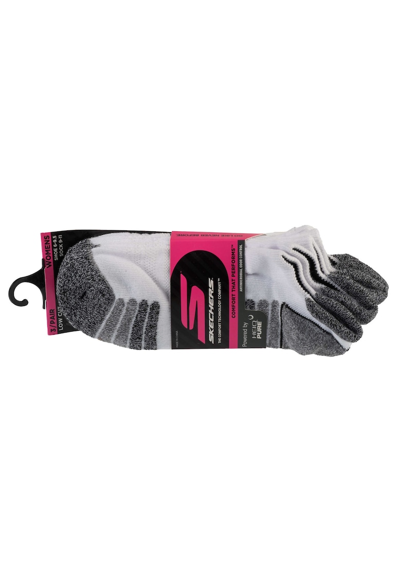 Set sosete dama - 3pk Womens Perf Grey Color Pop S110098-HWHT - Alb - 36-40 - 3 buc