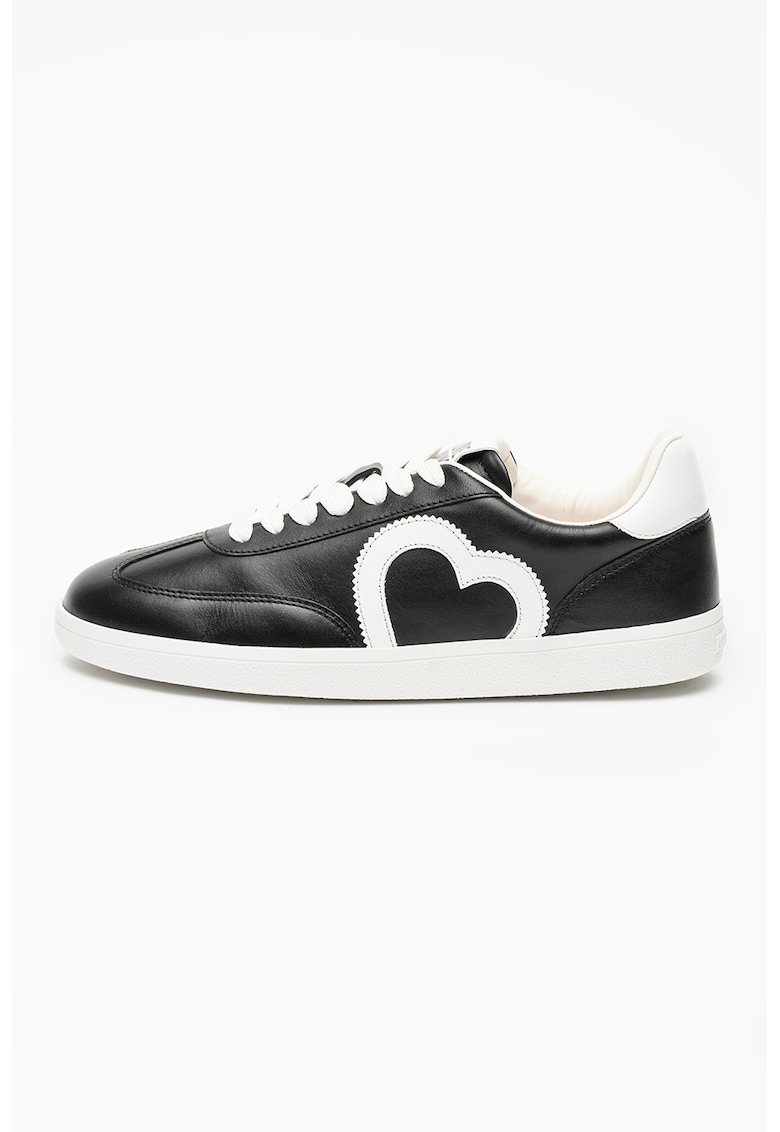 Pantofi sport low-cut din piele Cloud - Alb/Negru