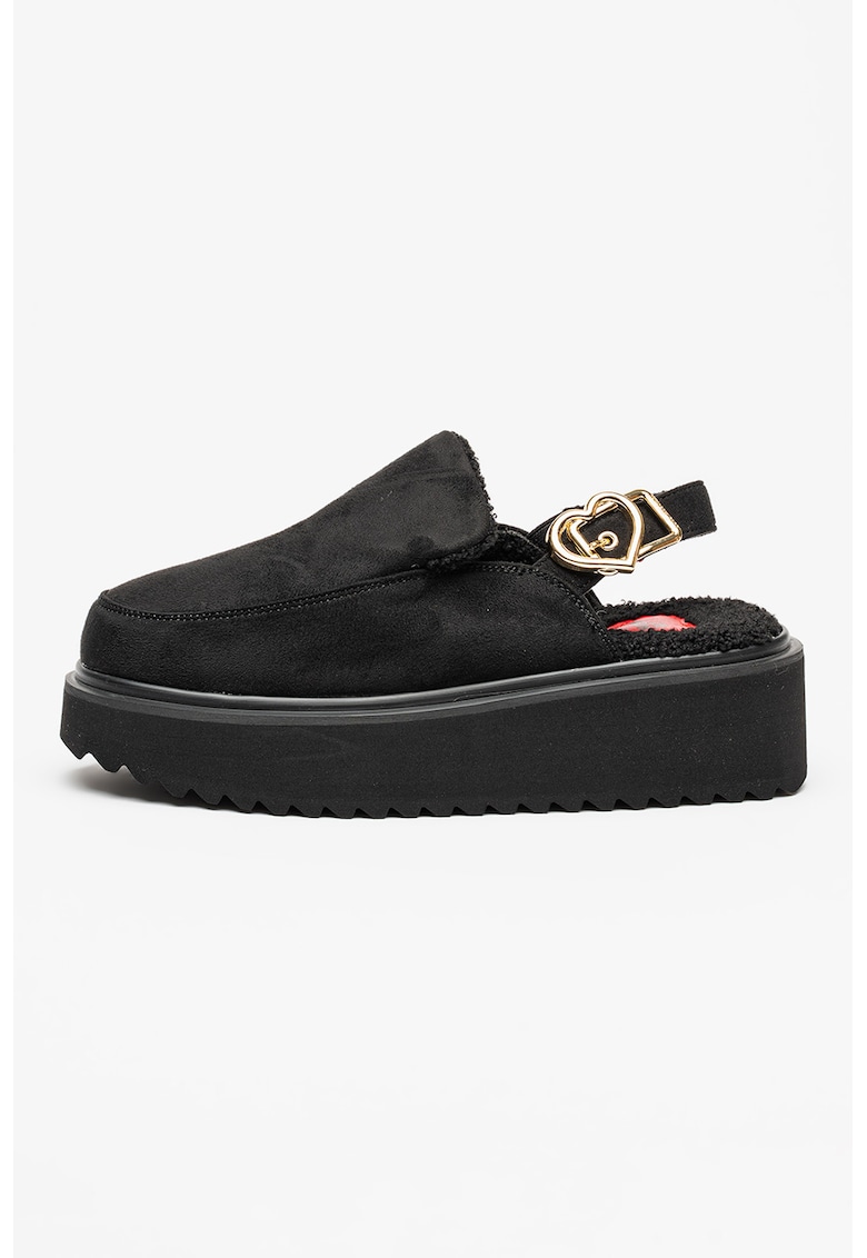 Papuci flatform cu catarama metalica