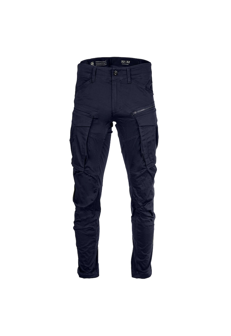 G-Star RAW Pantaloni cargo cu croiala conica Rovic - Albastru inchis