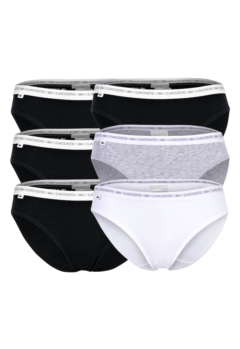 Set de chiloti uni – 6 perechi – Alb/Gri/Negru stins Set de chiloti uni – 6 perechi – Alb/Gri/Negru stins