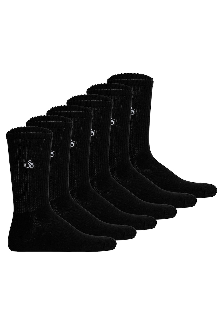 Set de sosete lungi - 6 perechi - Negru
