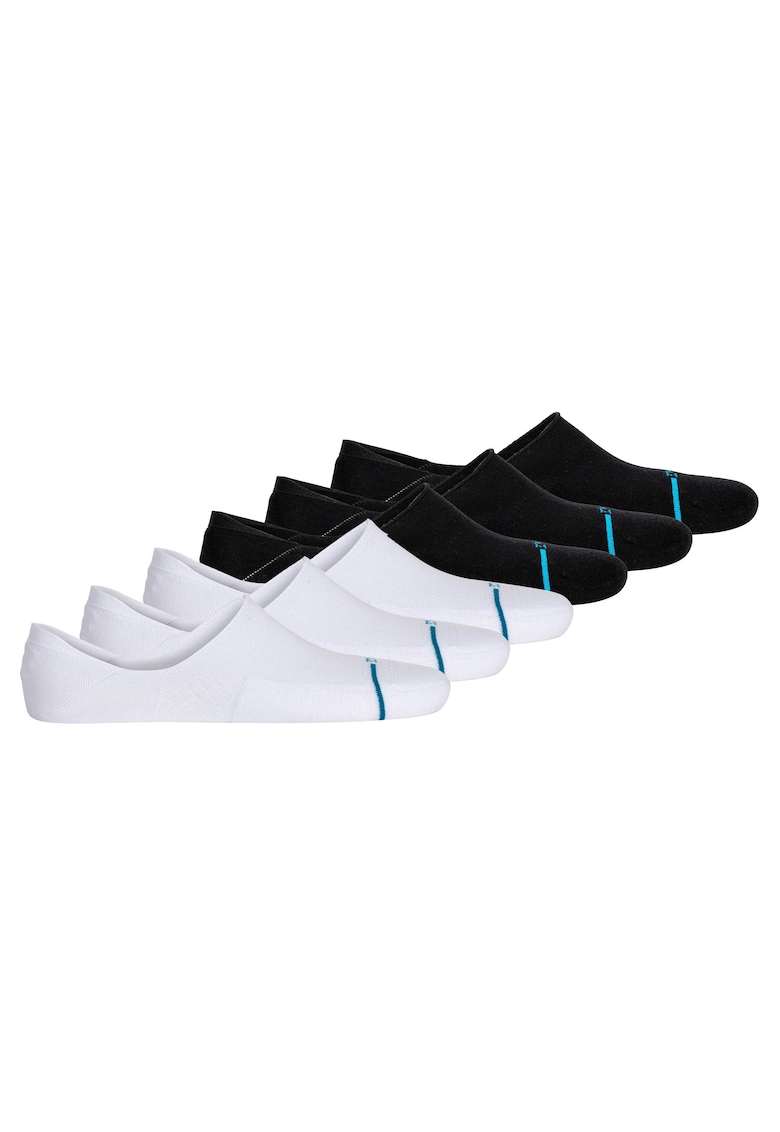 Stance Set de sosete unisex foarte scurte - 6 perechi - Alb/Negru