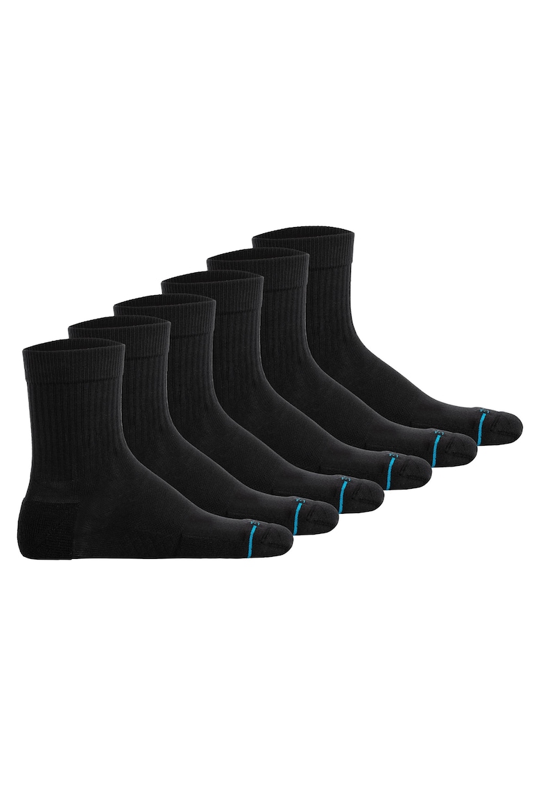 Stance Set de sosete scurte unisex - 6 perechi - Negru
