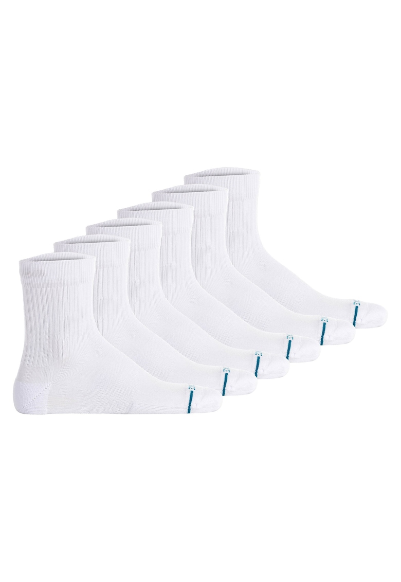Stance Set de sosete scurte unisex - 6 perechi - Alb