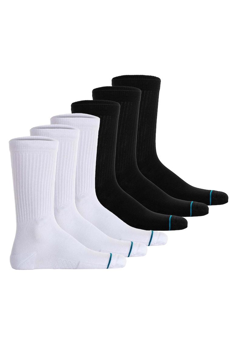 Stance Set de sosete unisex - 6 perechi - Alb/Negru
