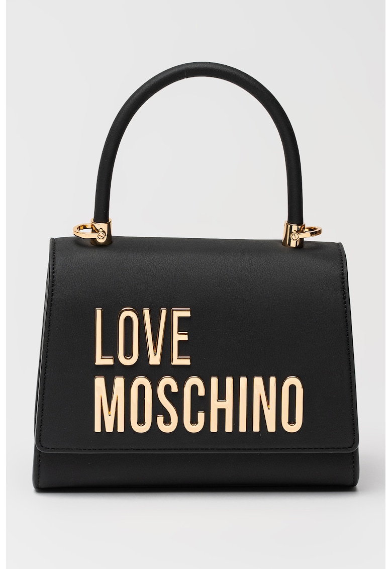 Geanta cu bareta de umar din lant - Negru