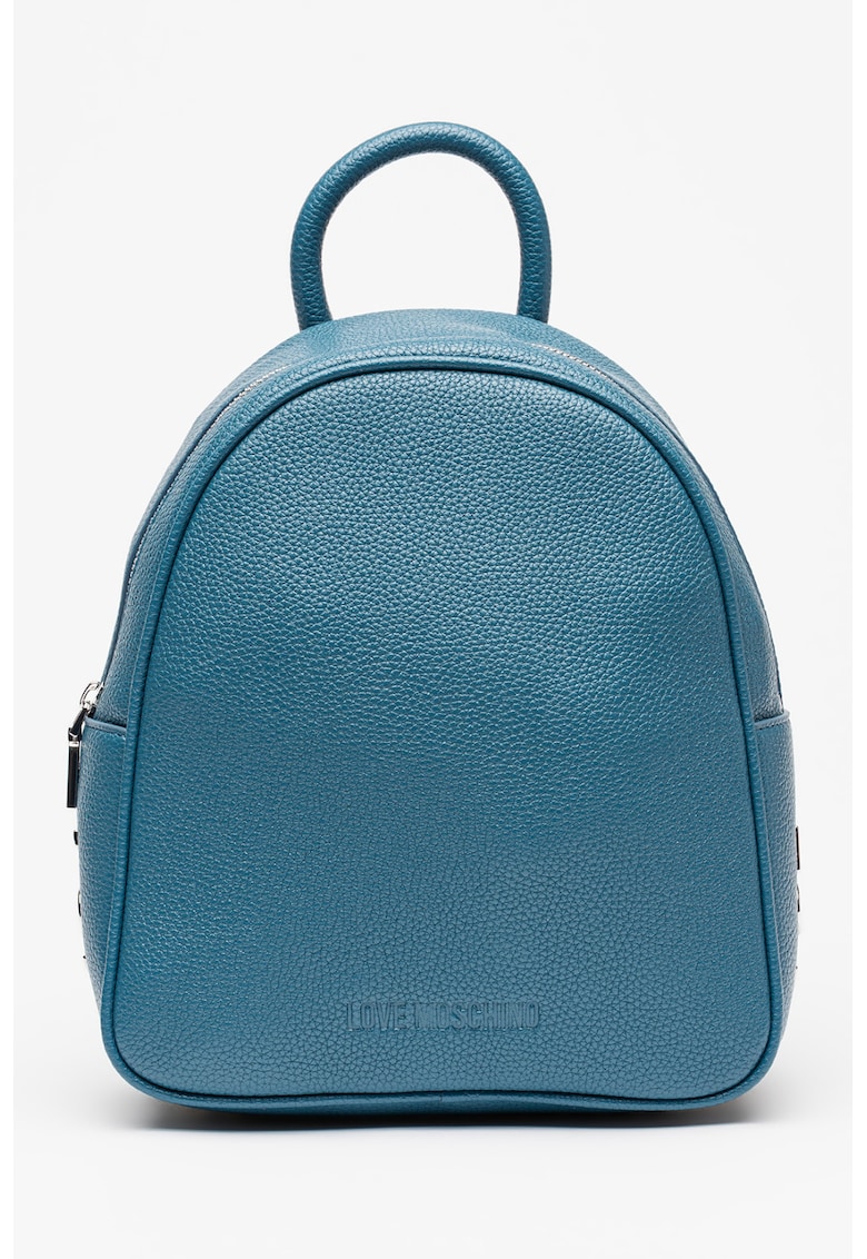 Rucsac din piele ecologica cu logo metalic supradimensionat Zaino