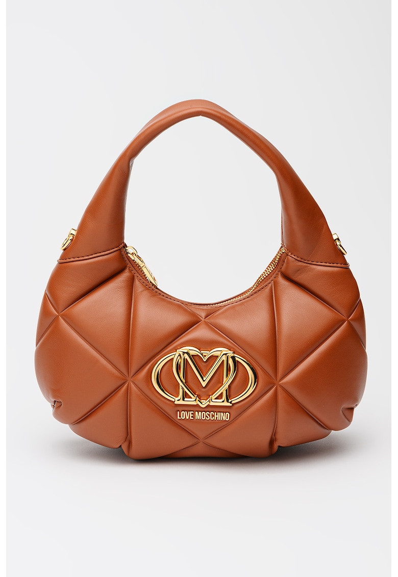 Geanta matlasata de piele ecologica - Maro scortisoara