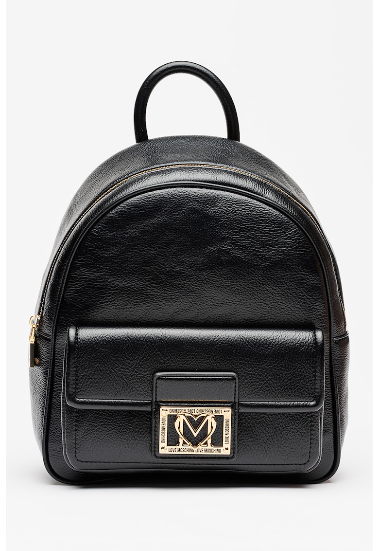 Rucsac din piele ecologica cu logo metalic Zaino