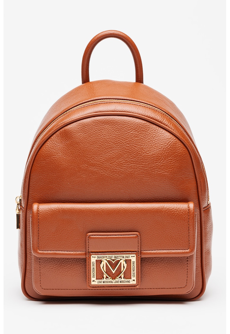 Rucsac din piele ecologica cu logo metalic Zaino