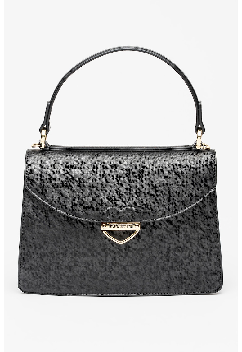 Geanta din piele ecologica cu maner si bareta detasabila Saffiano