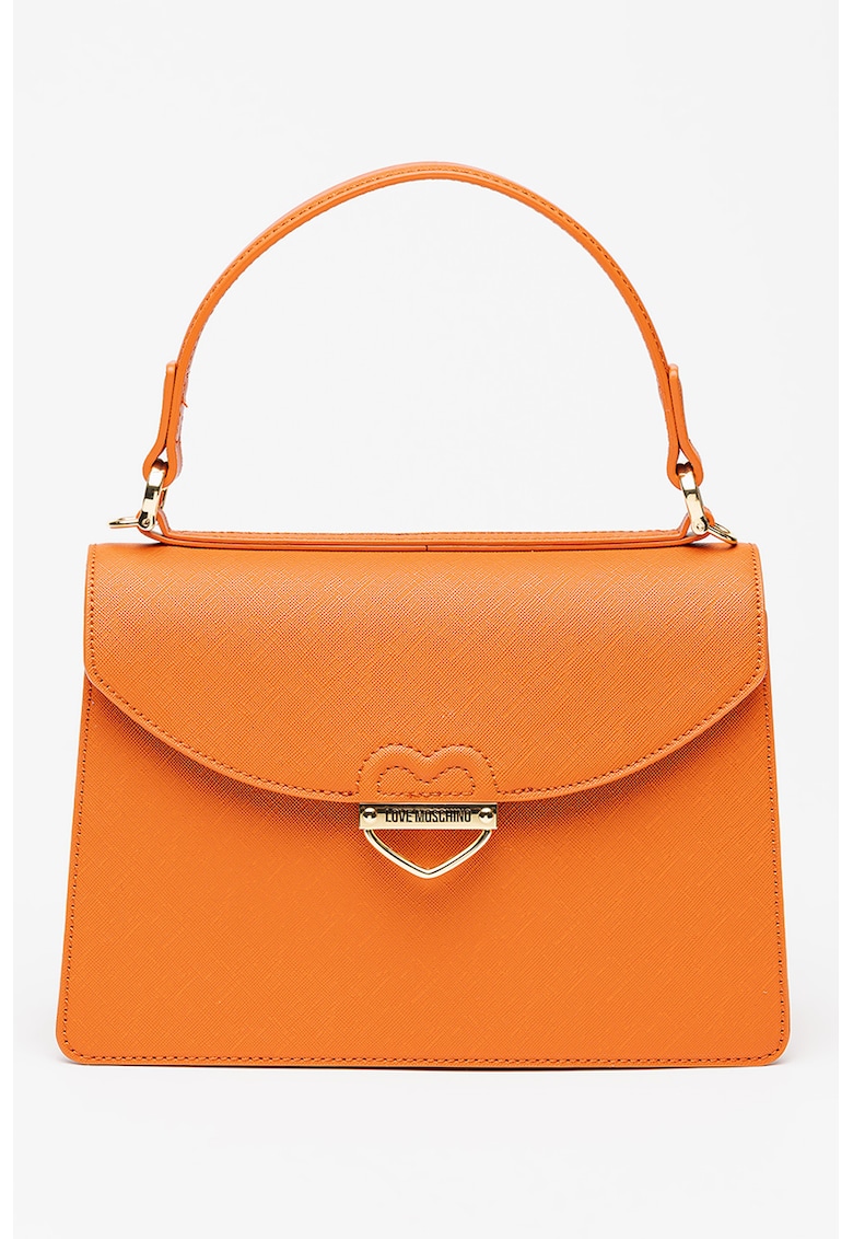 Geanta din piele ecologica cu maner si bareta detasabila Saffiano