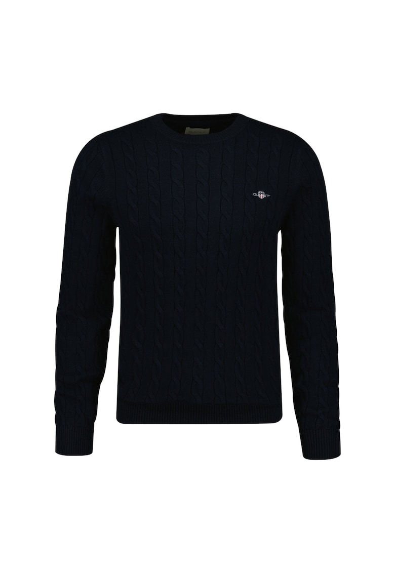 Gant Pulover cu model torsade - Albastru