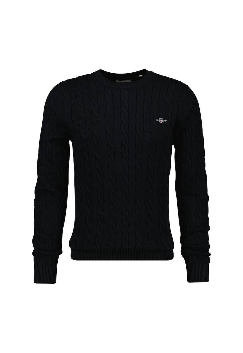 Gant Pulover cu model torsade - Negru