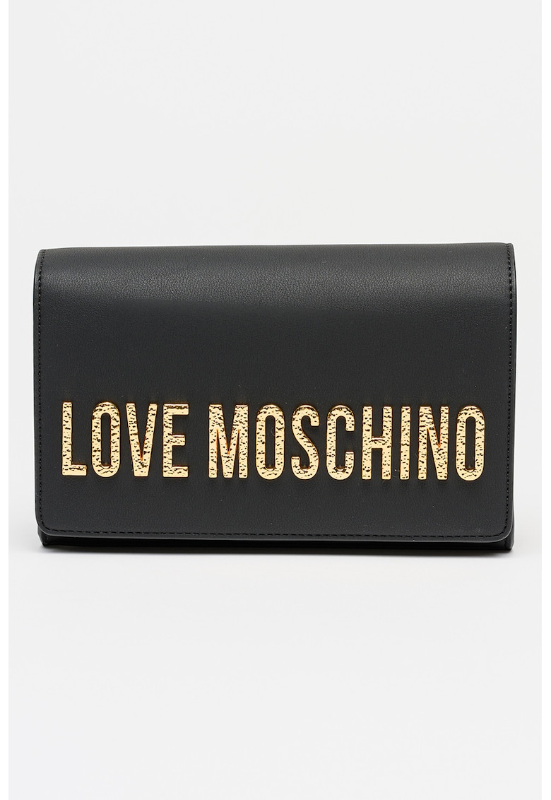 Geanta crossbody din piele ecologica - Negru