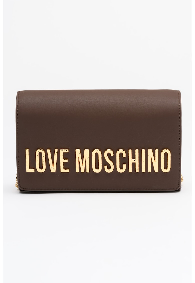 Geanta crossbody din piele ecologica - Maro inchis