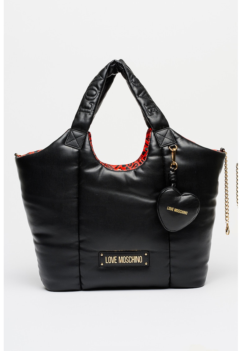 Geanta tote din piele ecologica - Negru