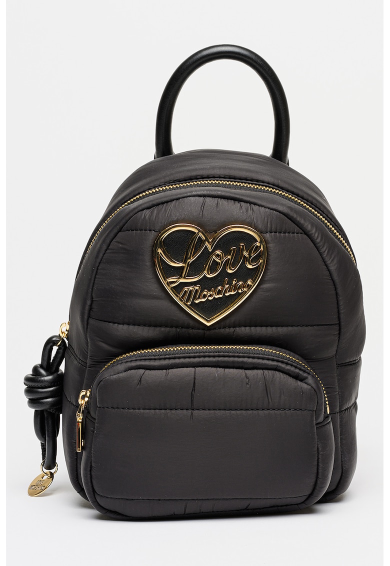 Rucsac matlasat cu logo - Auriu/Negru