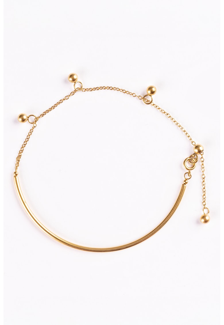 Bratara din otel inoxidabil placata cu aur de 18K