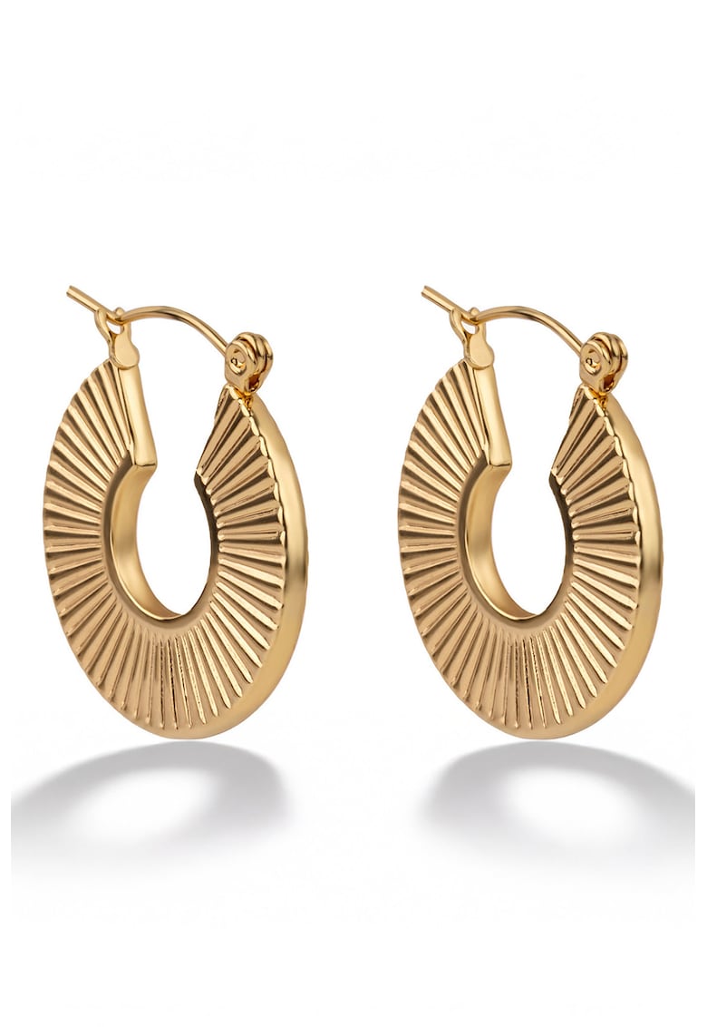 Emily Westwood Cercei placati cu aur de 18K cu forma rotunda - Auriu