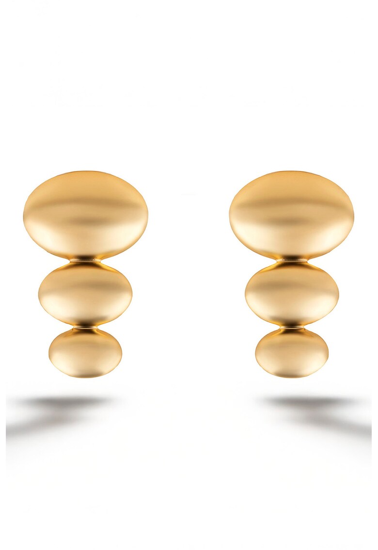 Cercei drop placati cu aur de 18K