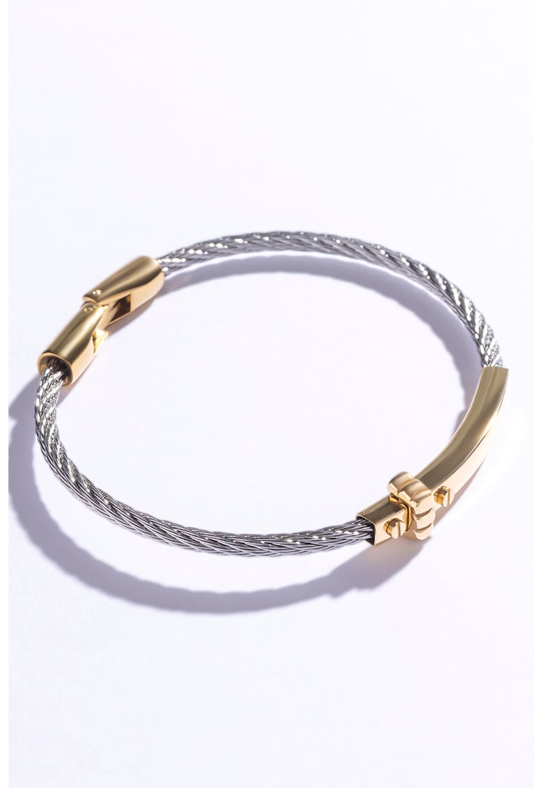 Bratara placata cu aur de 18K - cu model rasucit