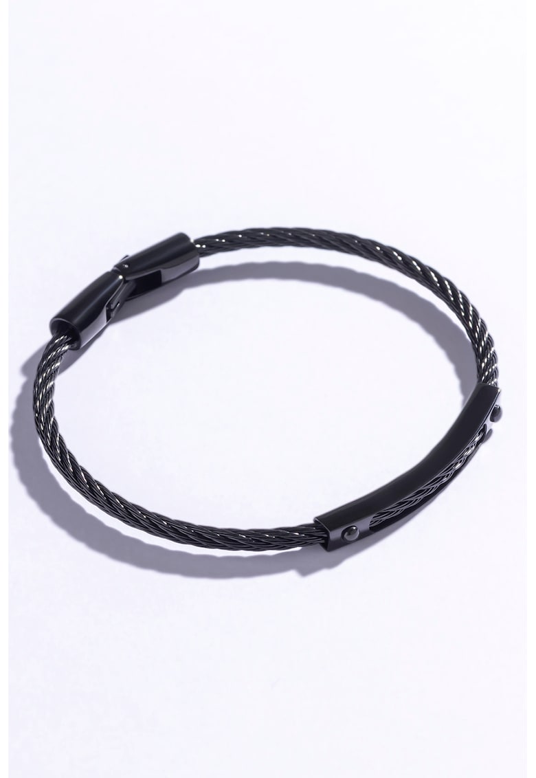 Bratara din otel inoxidabil - Negru