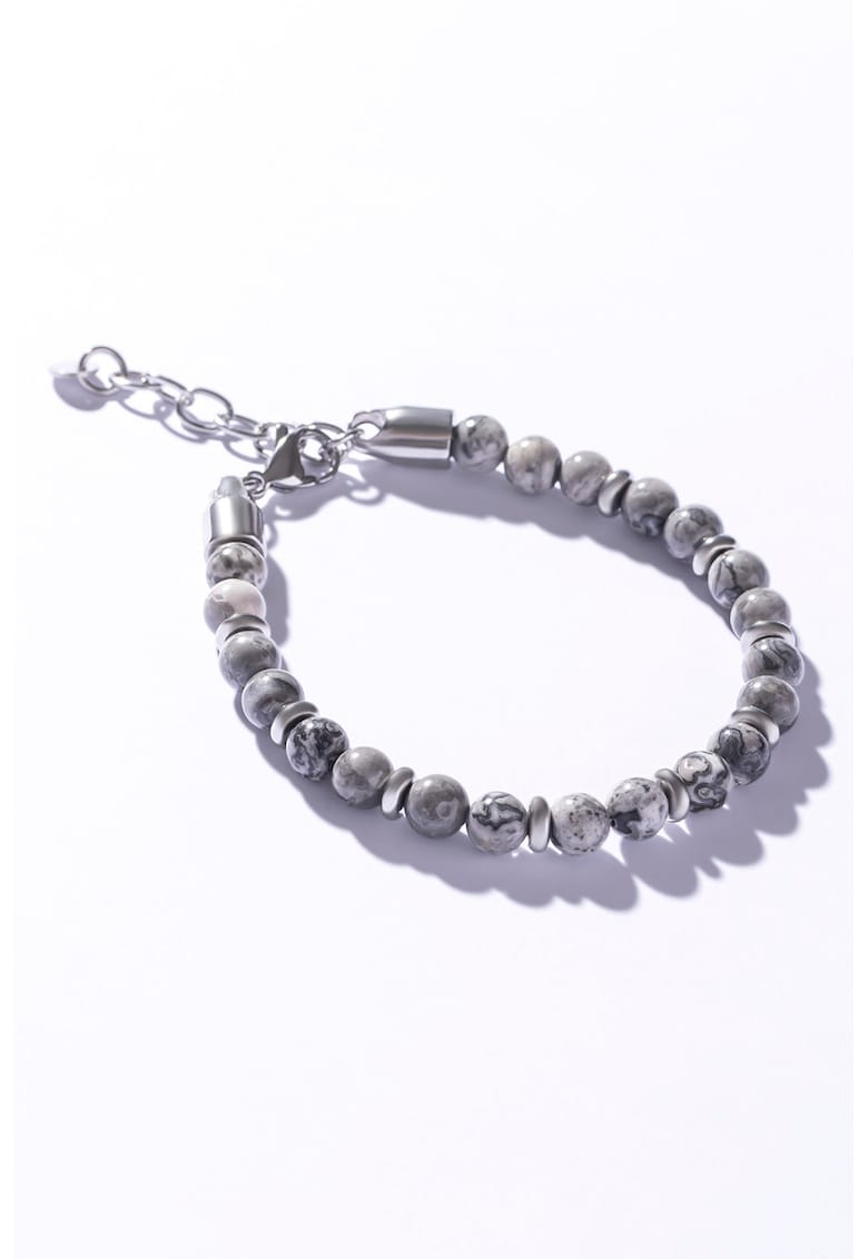 Bratara decorata cu margele din jasp