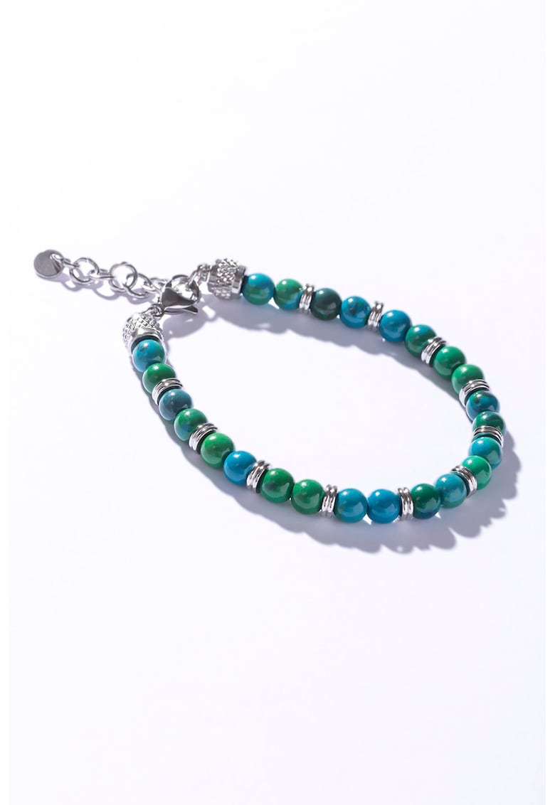 Bratara din margele decorata cu pietre semipretioase