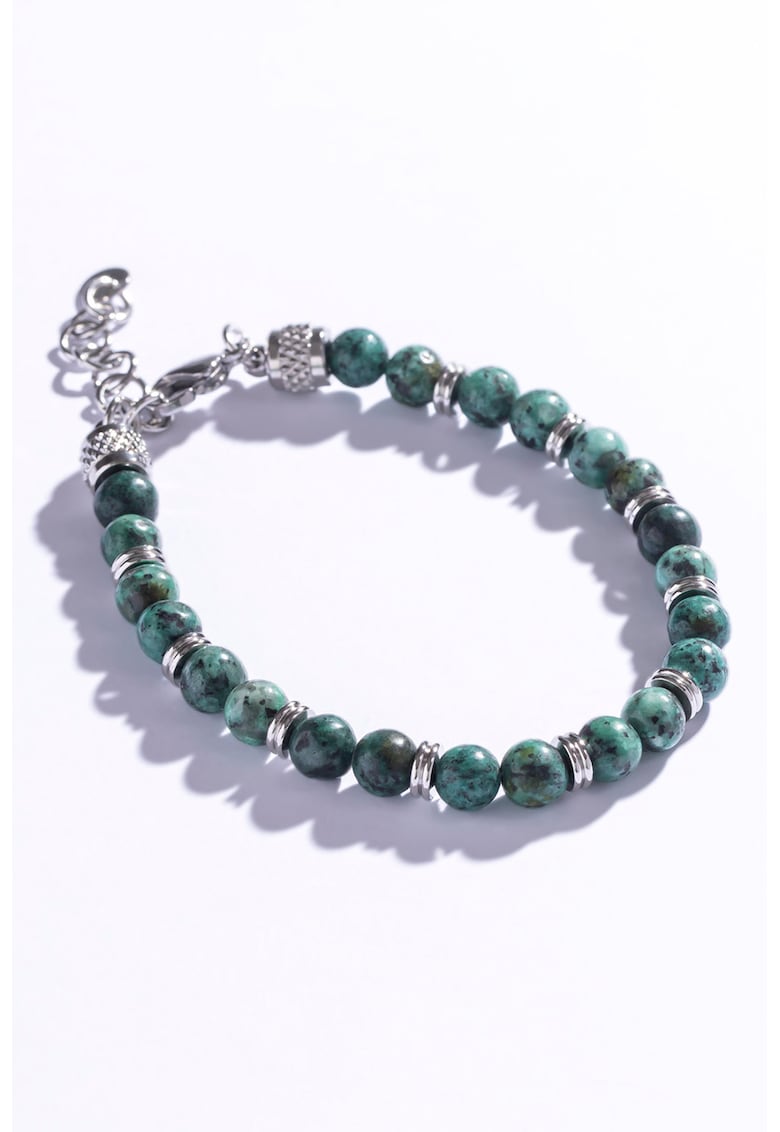 Bratara din margele decorata cu pietre semipretioase