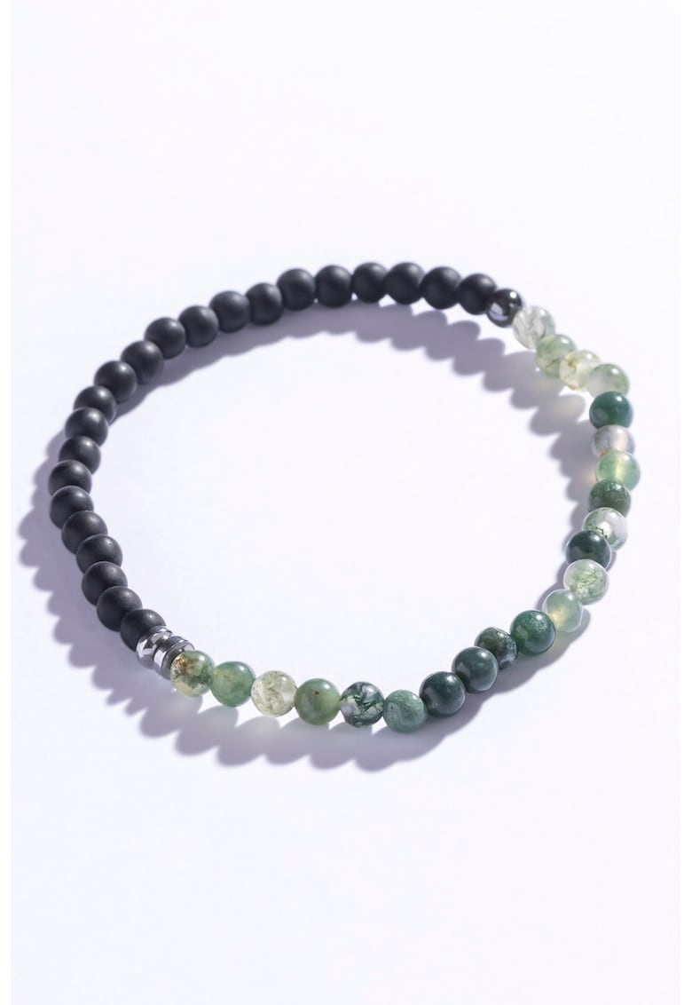 Bratara cu margele din agat muschi