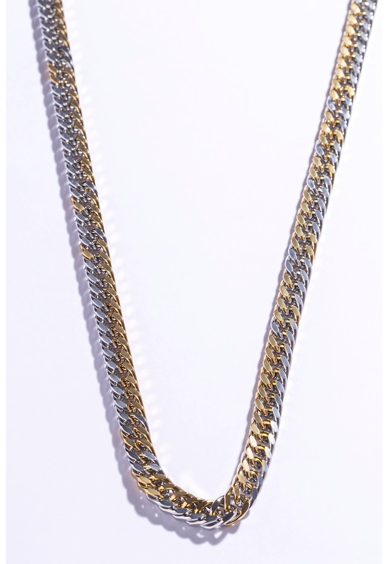 Colier din otel inoxidabil placat cu aur de 18K