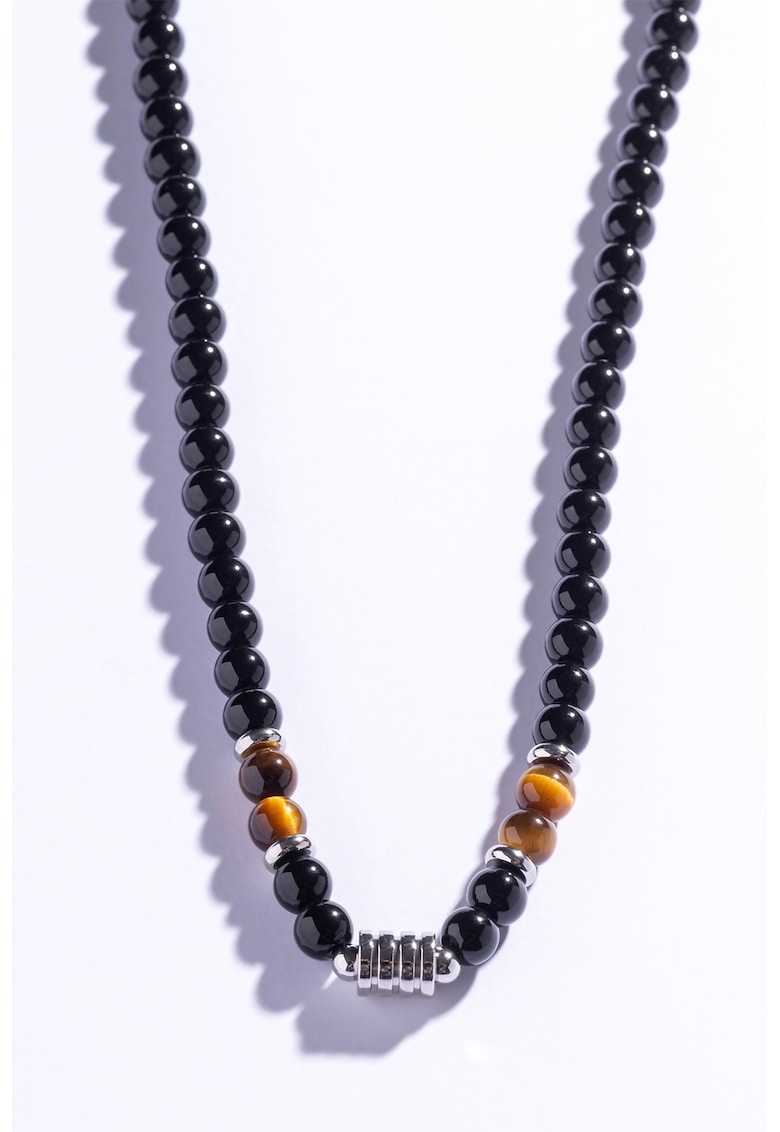 Colier cu margele ochi de tigru