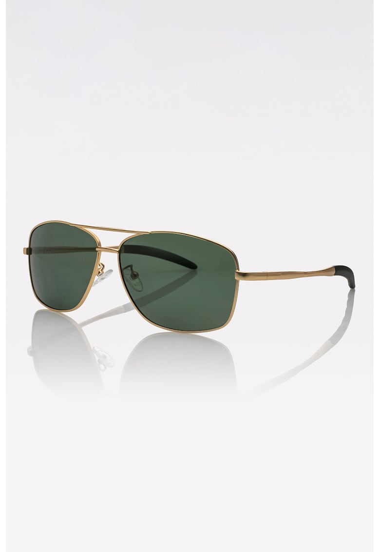 Ochelari de soare aviator unisex cu lentile polarizate - Auriu