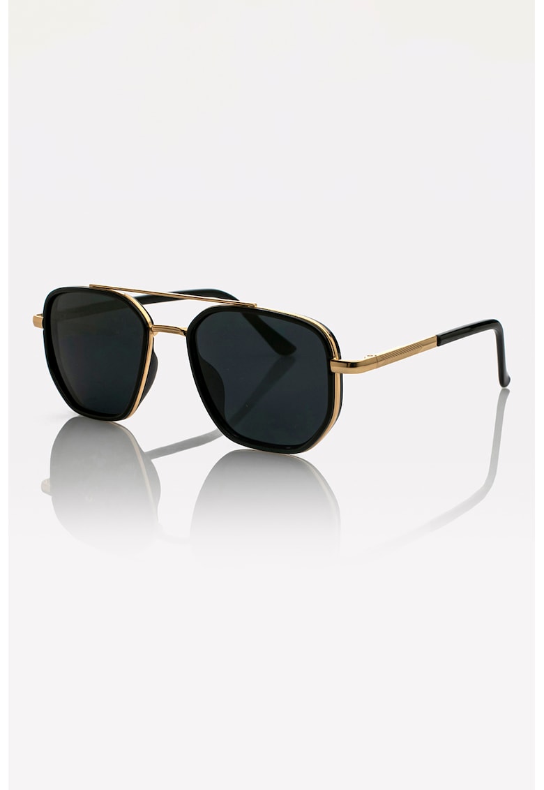 Ochelari de soare aviator unisex polarizati - Auriu/Negru