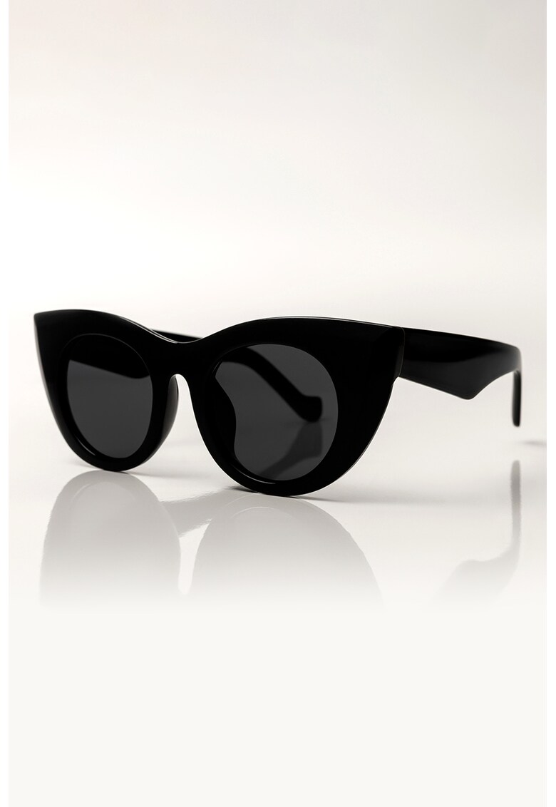 Ochelari de soare cat eye Nora - Negru
