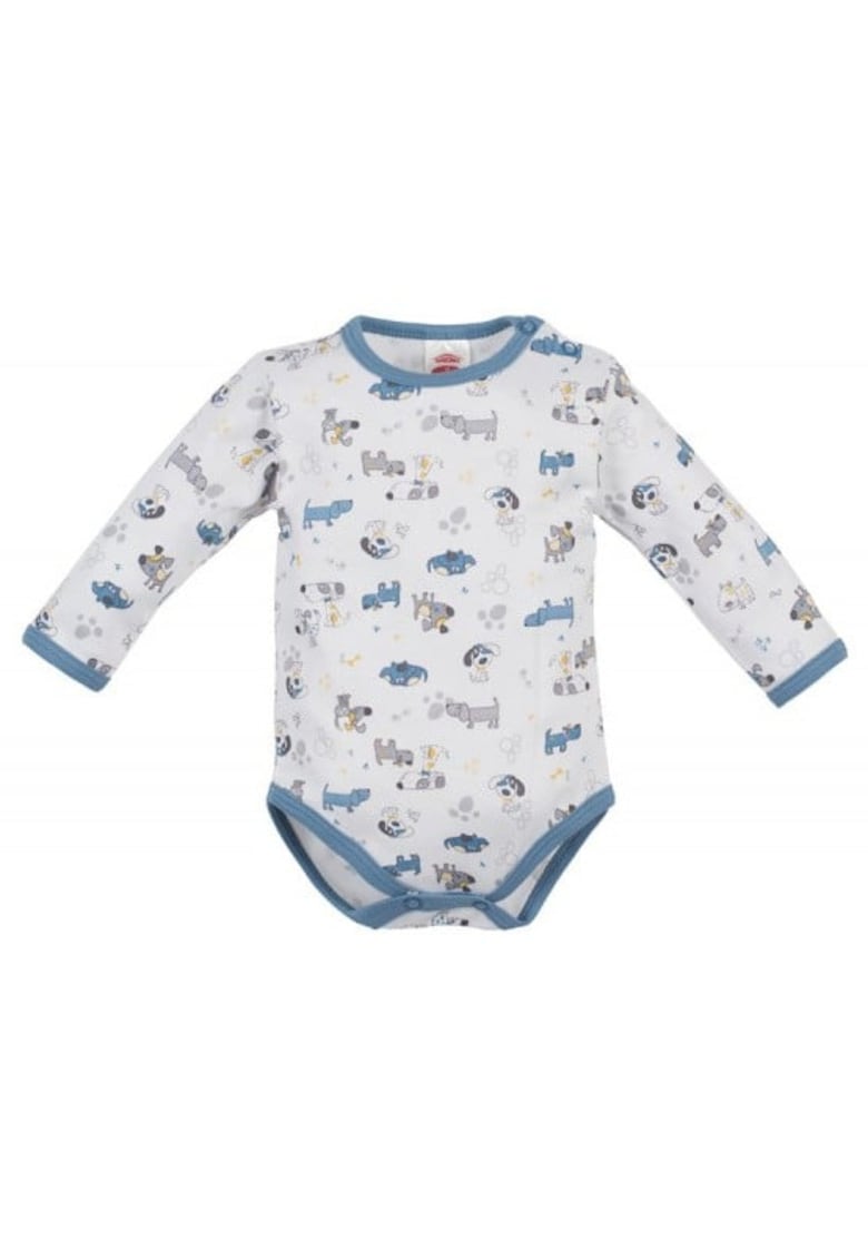 Body Cu Catelusi - Colectia Dogs - Capse - Bumbac - Baieti - Multicolor - 3-6 luni -