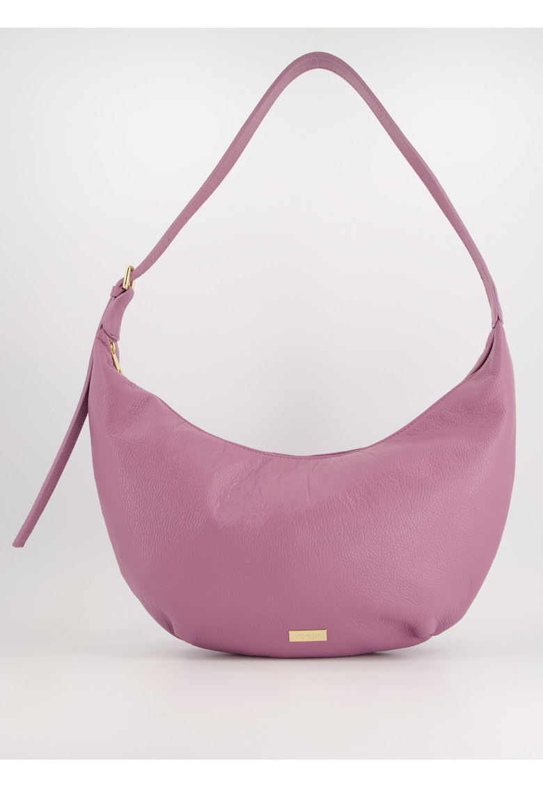 Geanta crossbody piele naturala - lungime maxima - 1 buzunar interior - Violet