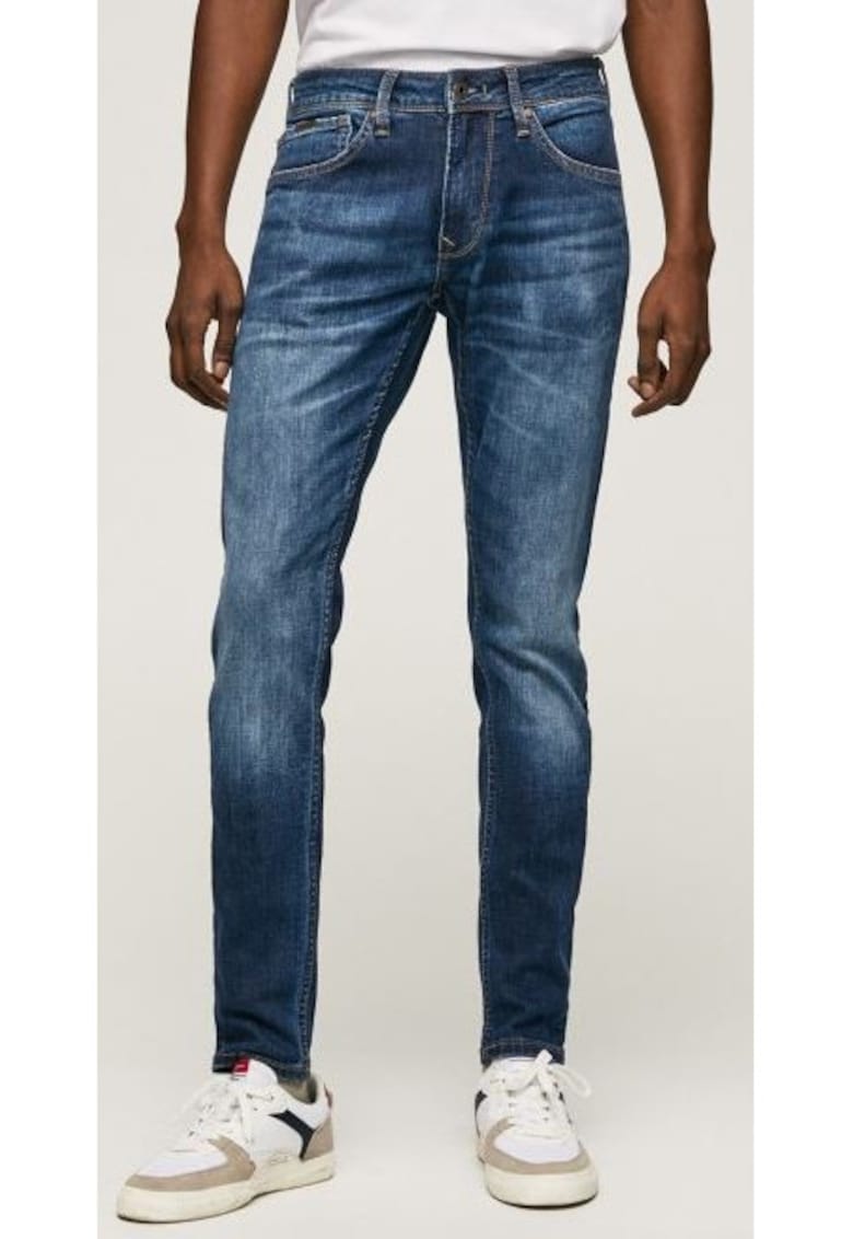 Pepe Jeans Blugi barbati - Bumbac - Bleumarin - Bleumarin