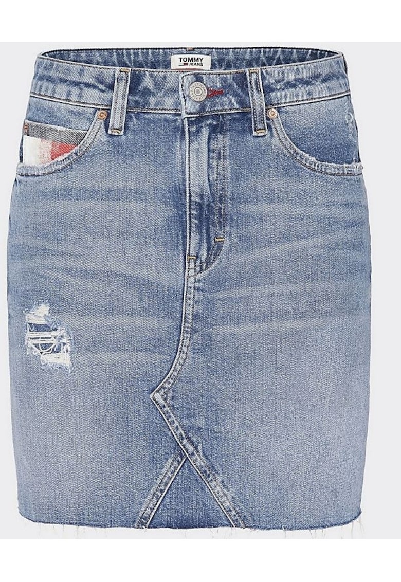 Tommy Jeans Fusta midi din denim -