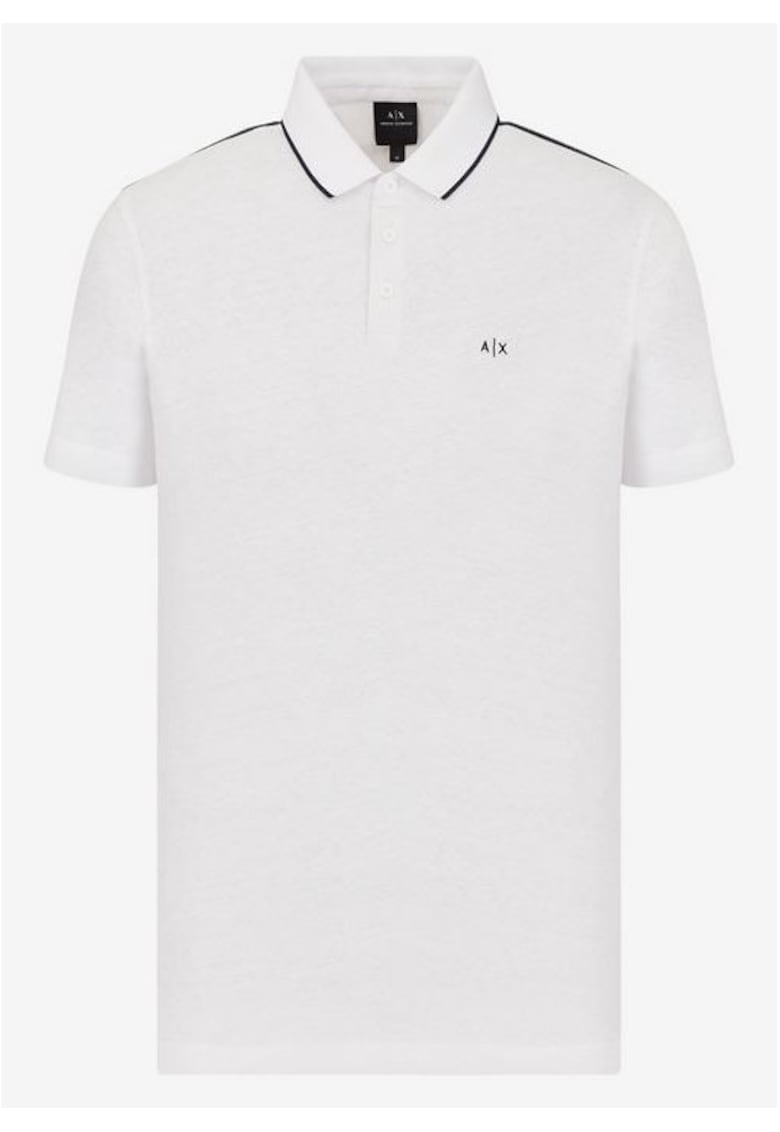 Armani Exchange Polo - In - Bleumarin - Alb