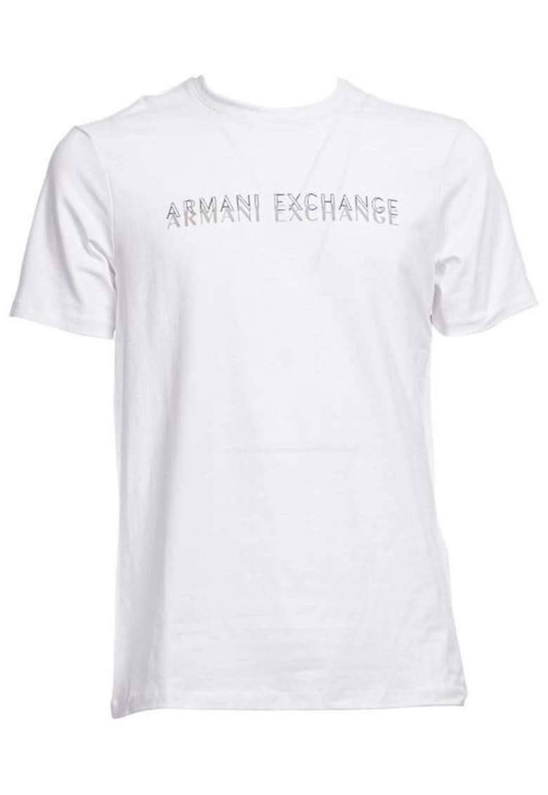 Armani Exchange Tricou cu logo pe piept -