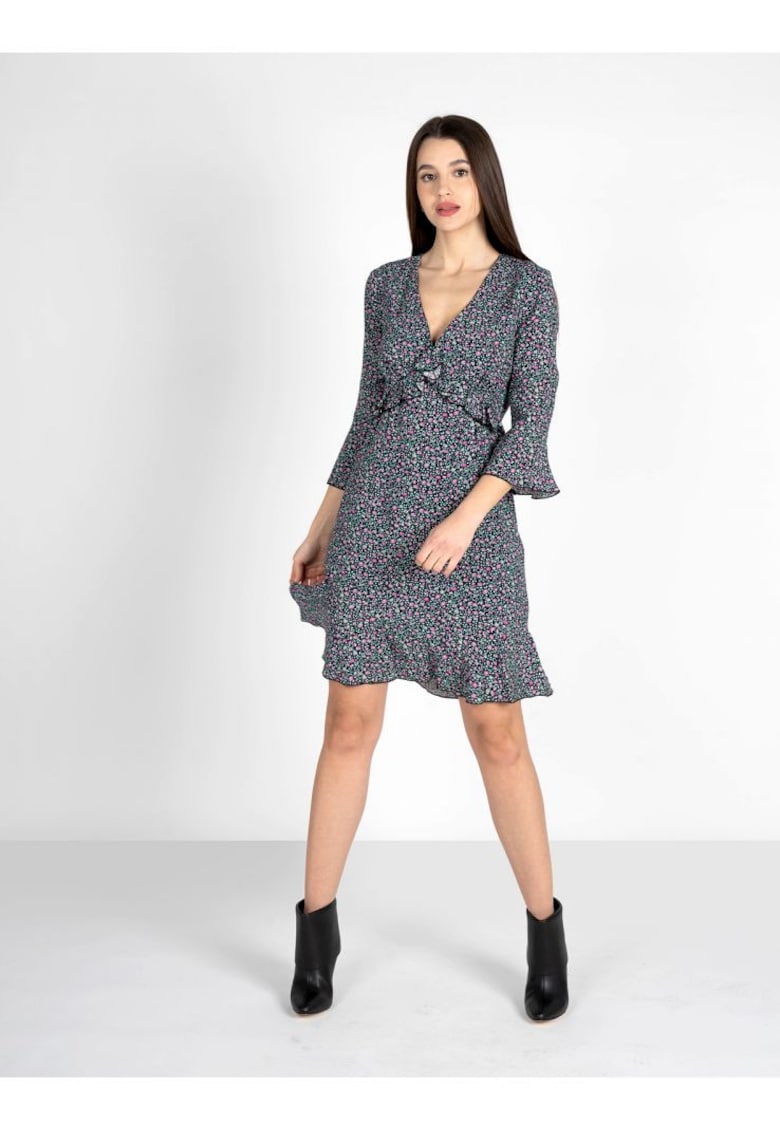 Rochie evazata cu imprimeu floral -